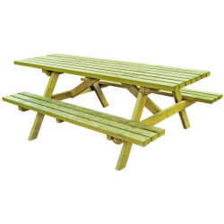 table pique-nique en bois Montagne