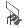 Escalier pour podium haut. 100 cm + rampe d’escalier