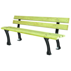 banc de parc Le Clermontais en pin