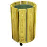 poubelle ronde en bois Léa