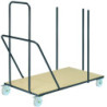 chariot table rectangulaire plus