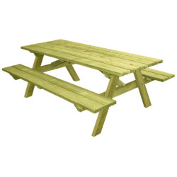 table pique-nique bois Rustique