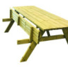 table pique-nique bois Rustique