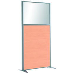 Mixte : mélaminé  // / verre transparent