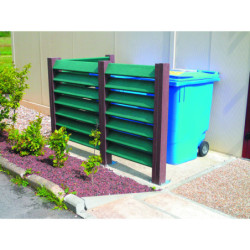 abri cache-conteneurs recyclé Sylvestre