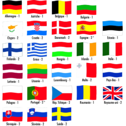 pavillons et drapeaux Europe