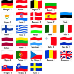pavillons et drapeaux Europe