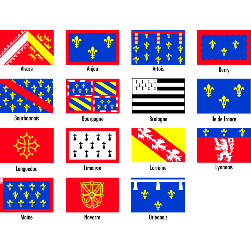 pavillons et drapeaux Province