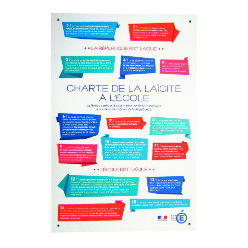 panneau déclaration DDHC et charte de laïcité panneau déclaration DDHC et charte de laïcité
