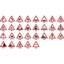 panneau routier de danger type A