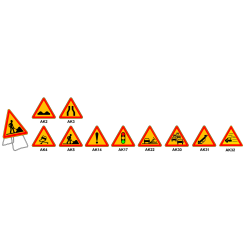 panneau de danger temporaire type AK