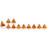 panneau de danger temporaire type AK