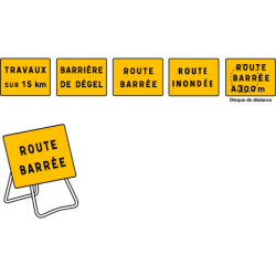 panneau d'indication de chantier KC1