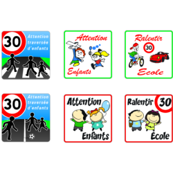 panneau routier Attention enfant