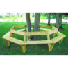 banc bois contour d'arbre Sol