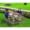 table pique-nique enfants hexagonale