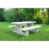 table pique-nique béton avec bancs Glières