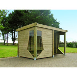 paroi coupe-vent abri Mont Aigoual