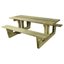 table extérieure avec bancs Jouvet