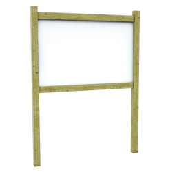 panneau d'affichage extérieur bois