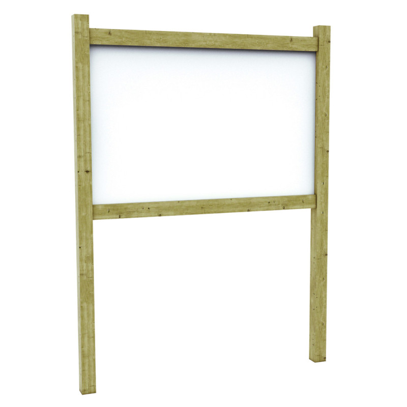 panneau d'affichage extérieur bois