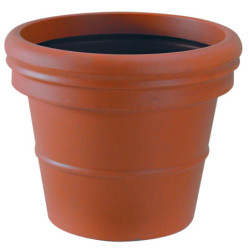 pot de fleurs rond lisse pour collectivité