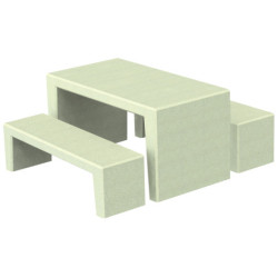table pique-nique béton Story