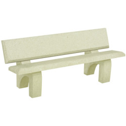 banc public béton Domino