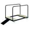 chariot table ronde pliante