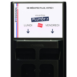 cendrier de vote acier