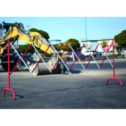 barrière de chantier extensible - lot de 4