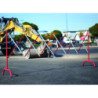 barrière de chantier extensible - lot de 4