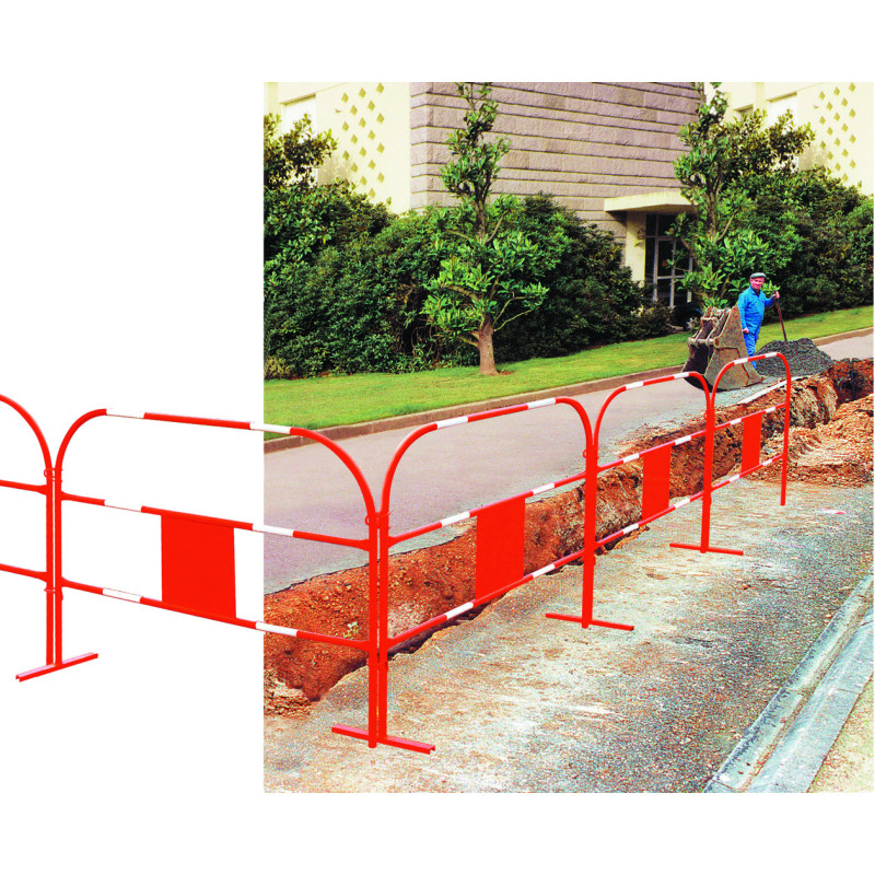 barrière de chantier Éco TP - lot de 10 barrière de chantier Éco TP - lot de 10