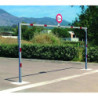 portique limiteur de hauteur pivotant