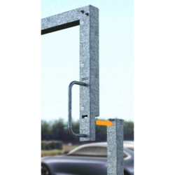 portique limiteur de hauteur pivotant