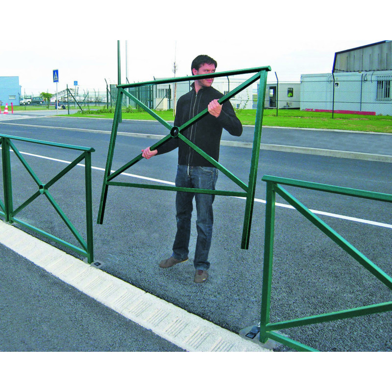 système d'amovibilité pour barrière de ville