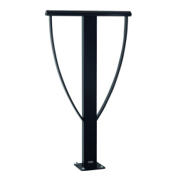 support 2 roues acier Liso