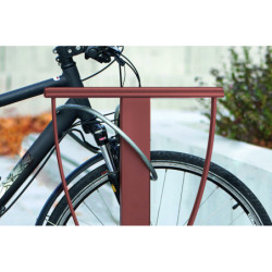 support 2 roues acier Liso