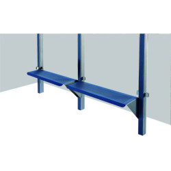 banc pour abri de bus acier Styl