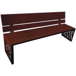 banc extérieur Venise acier