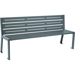 banc extérieur design Silaos acier