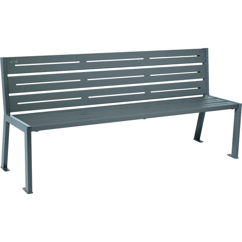 banc extérieur design Silaos acier