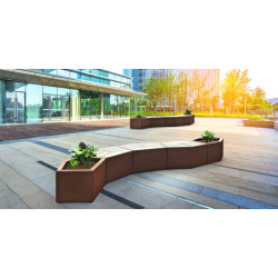 banquette et jardinière collectivité Cairy