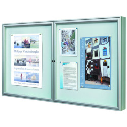 vitrine extérieure deux portes 1000