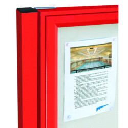 kit poteaux 40 x 60 mm pour vitrine extérieure