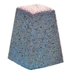 borne béton carrée conique