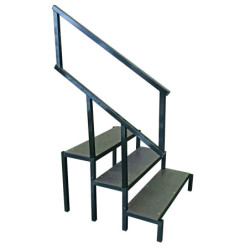 Escalier pour podium // haut. 100 cm // + rampe d’escalier