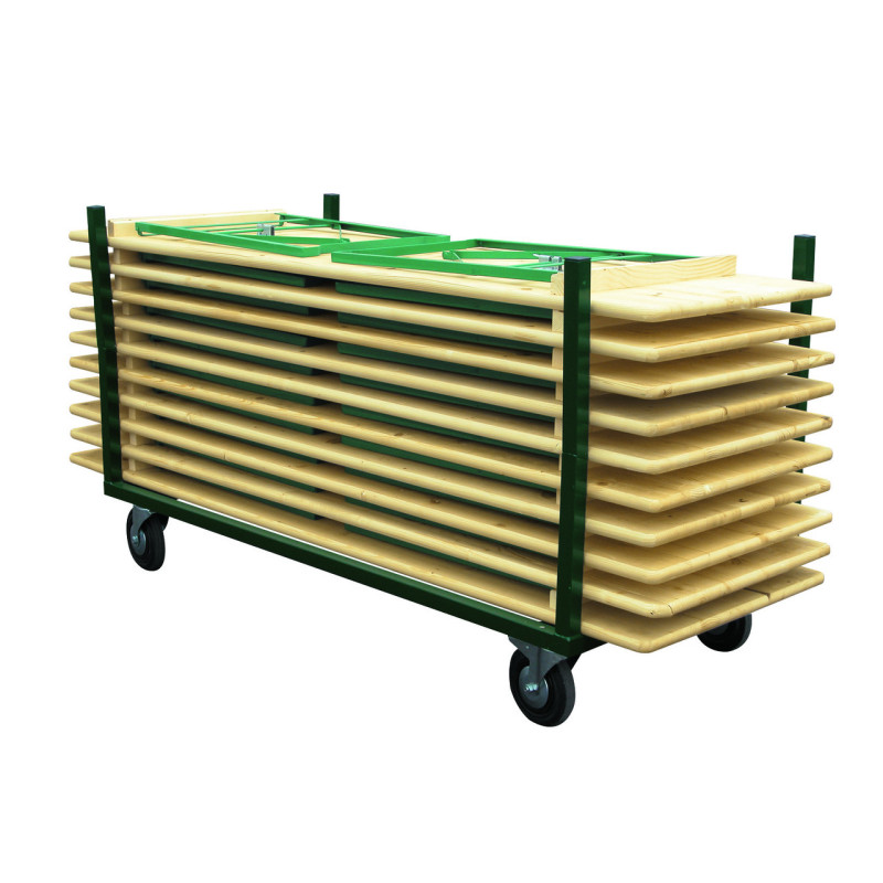 chariot de transport de tables