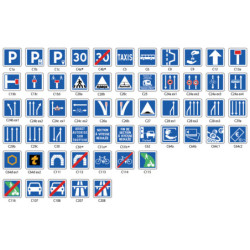 panneau d'indication type C