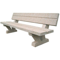 banc béton extérieur Cévennes